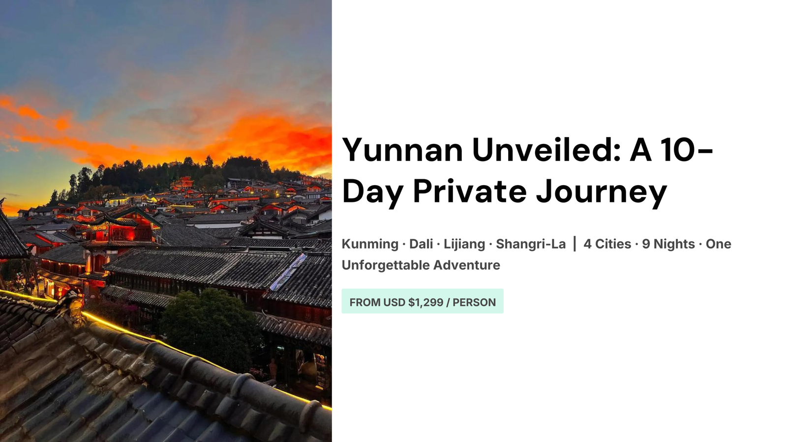 Colorful sunset over traditional architecture